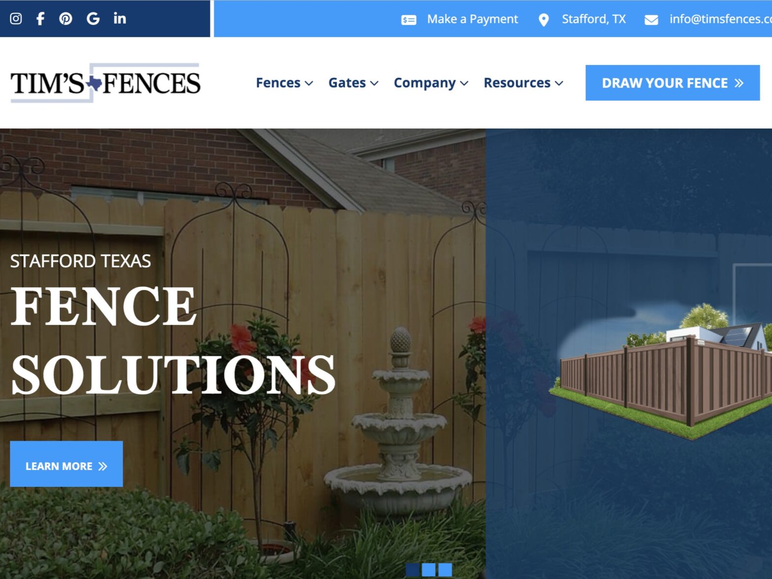 Photo of a Stafford Texas fence company