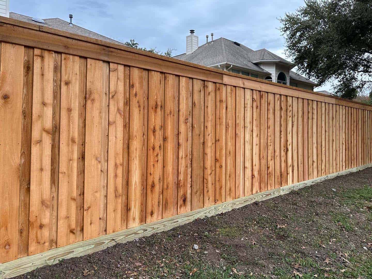 Photo of a wood fence from a Southwest Houston fence company