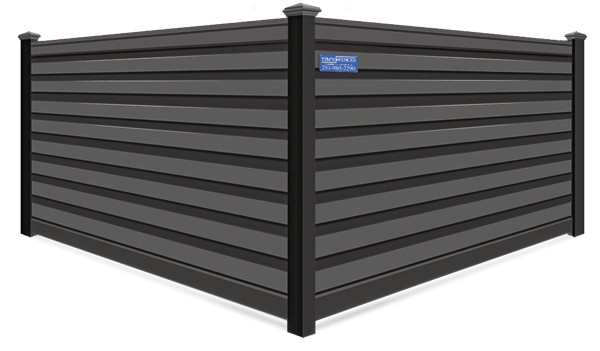 Charcoal Black Trex composite fence contractor in Stafford Texas