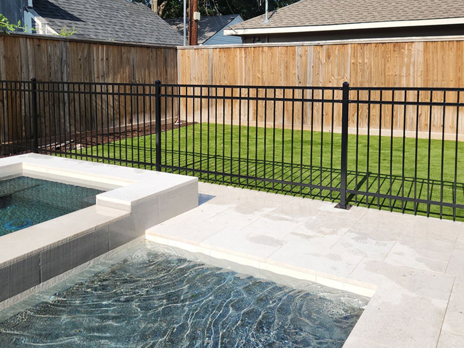 Pool Fence Example in Fulshear Texas